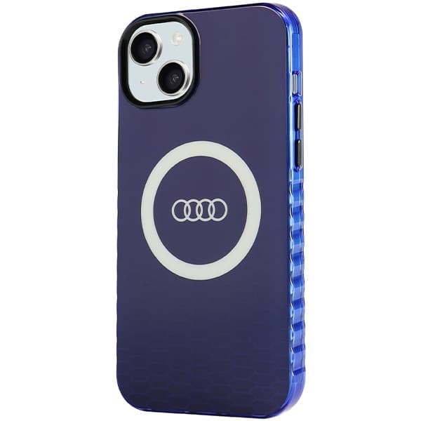 Audi IML Big Logo MagSafe ovitek za iPhone 15 Plus / 14 Plus - modra 2