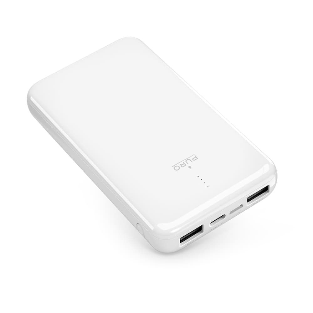 Puro Powerbank 10000mAh 12W USB-A + USB-C (bel) 2