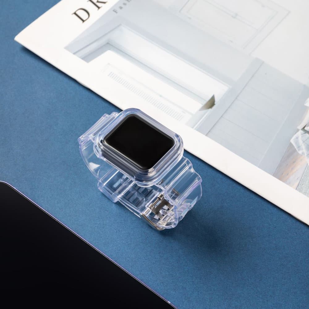 Hurtel silikonski pašček za Apple Watch 40mm - modra 7