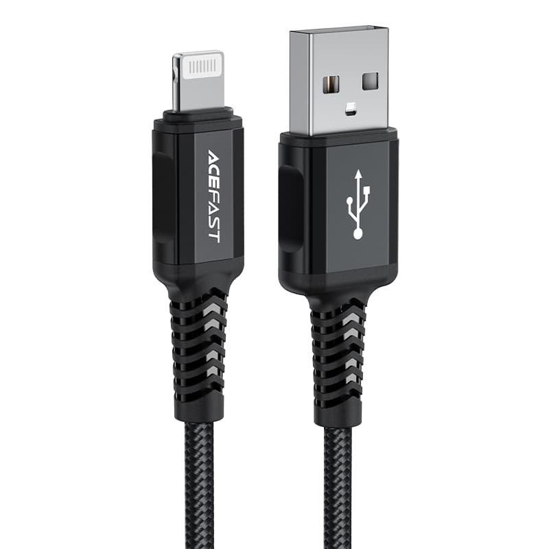 Acefast USB v Lightning kabel 1.8m, 2.4A, črn (C4-02 A)