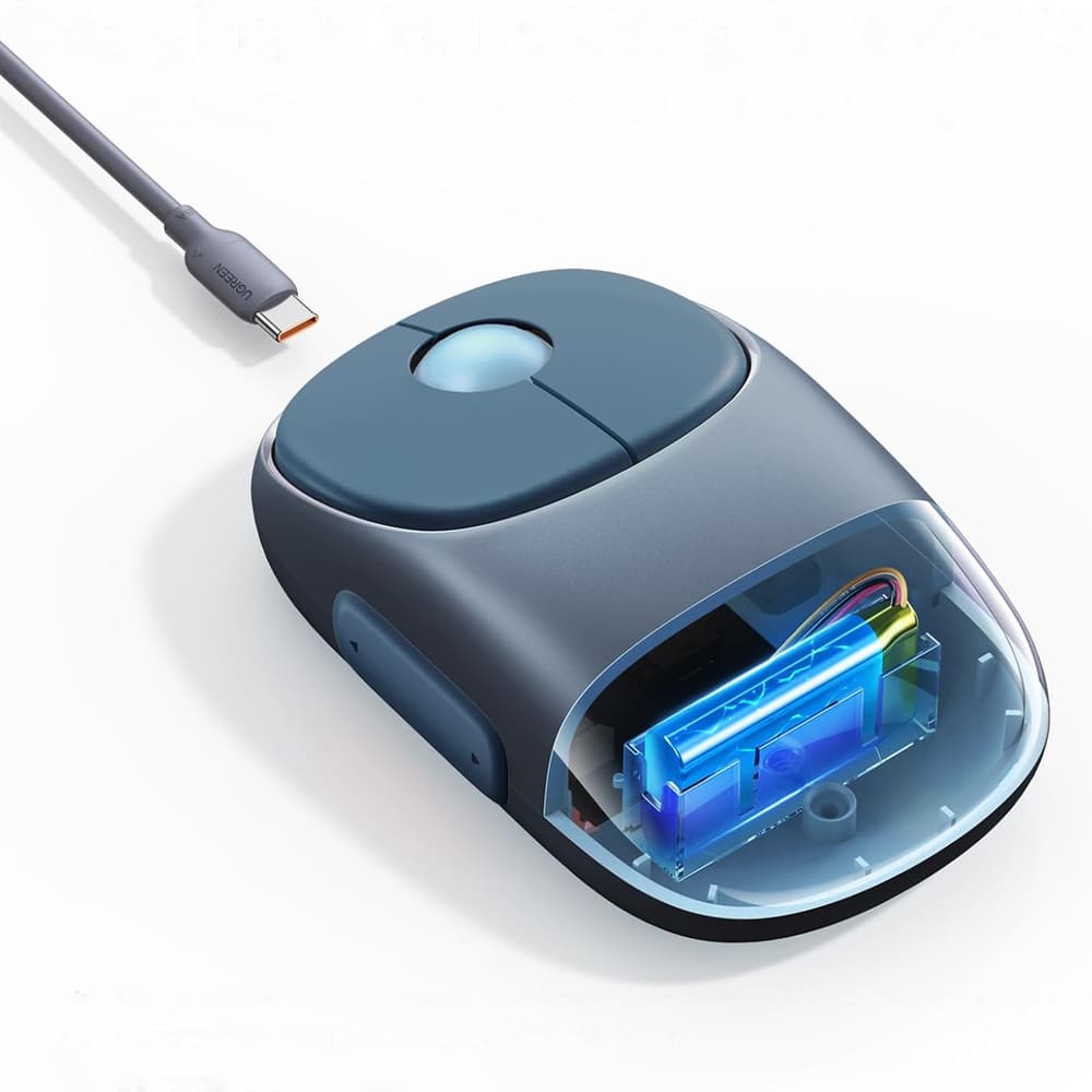 Ugreen MU102 FUN+ brezžična miška Bluetooth / 2.4 GHz, črna 8