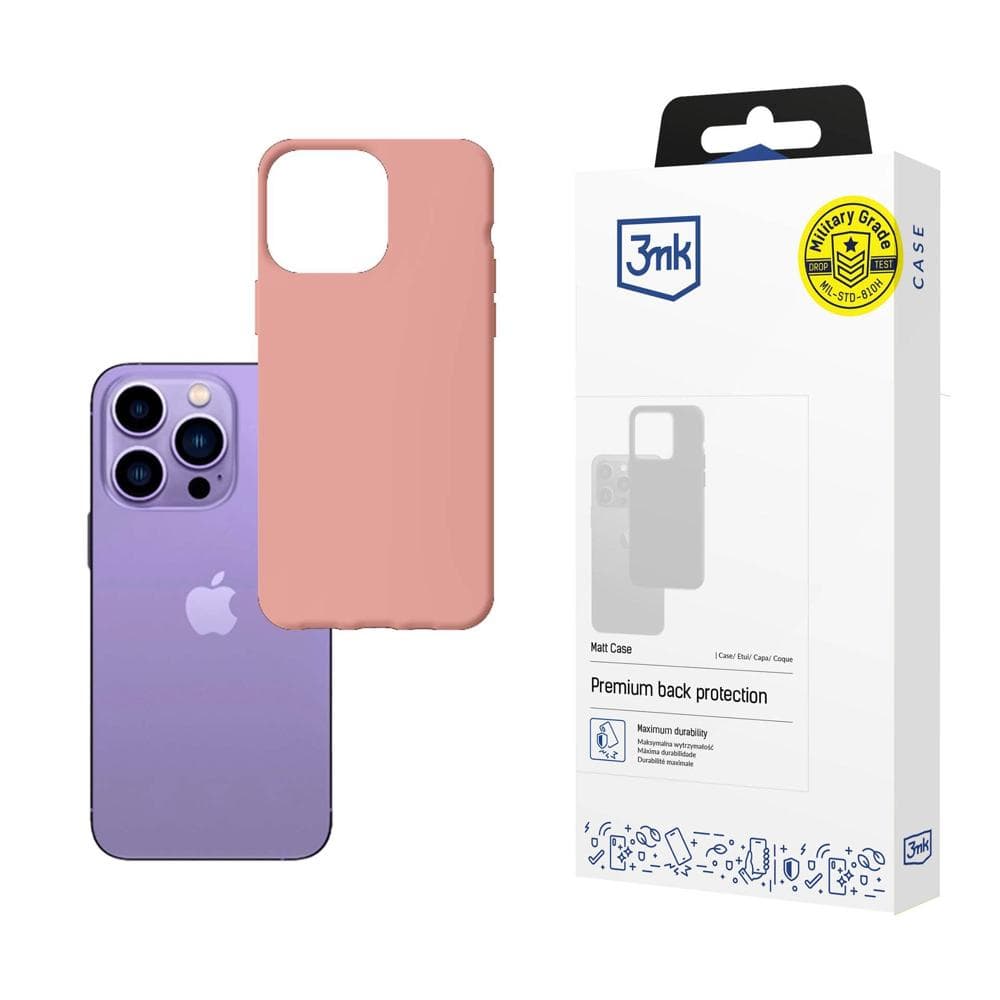 3mk Matt ovitek za iPhone 14 Pro - roza