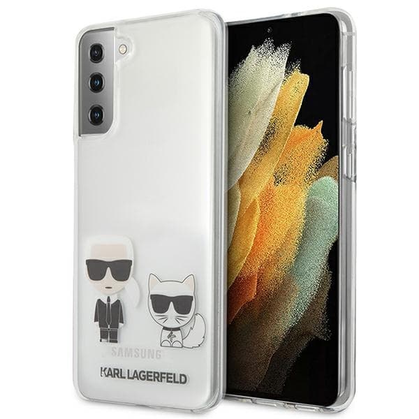 Karl Lagerfeld ovitek Karl & Choupette za Samsung Galaxy S21+ - prozoren