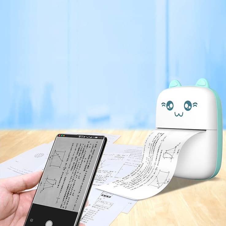 Hurtel HURC9 Bluetooth Termalni Tiskalnik Mini Kitty - Modra 2