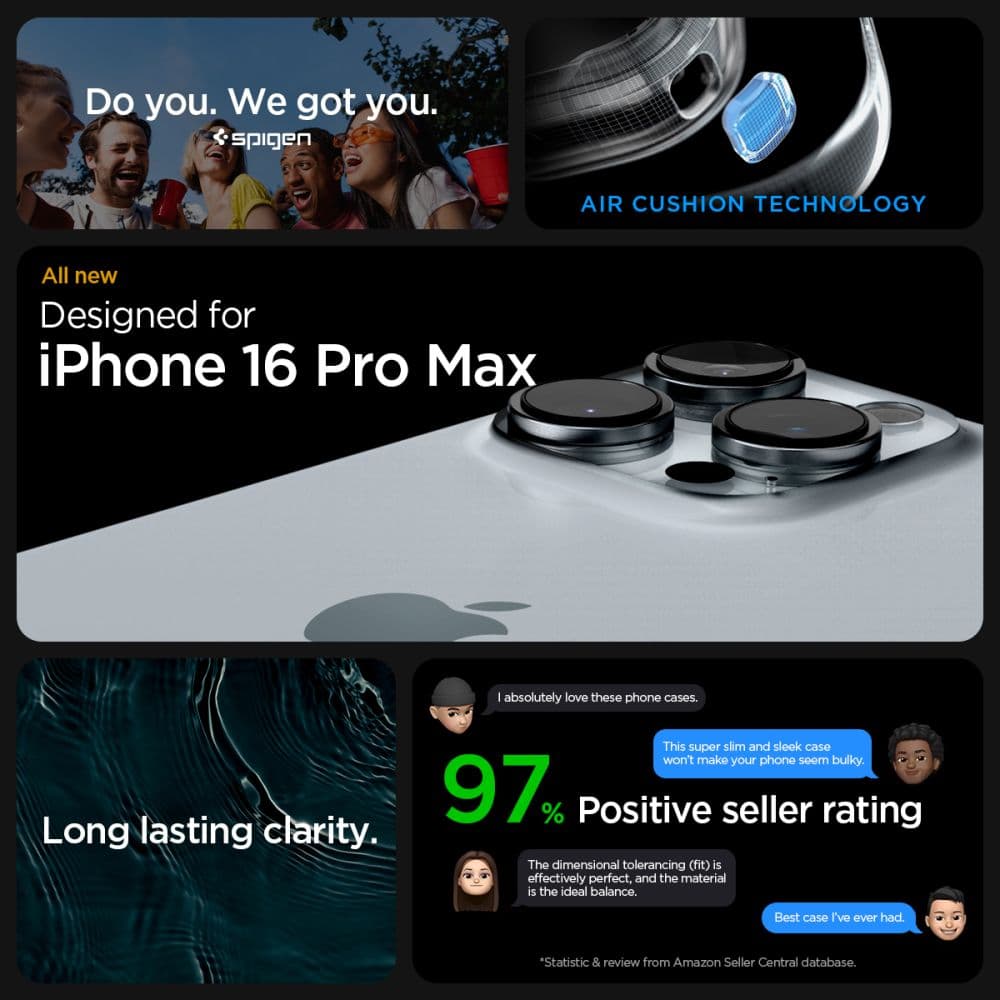 Spigen Ultra Hybrid ovitek za iPhone 16 Pro Max - Prozoren 8