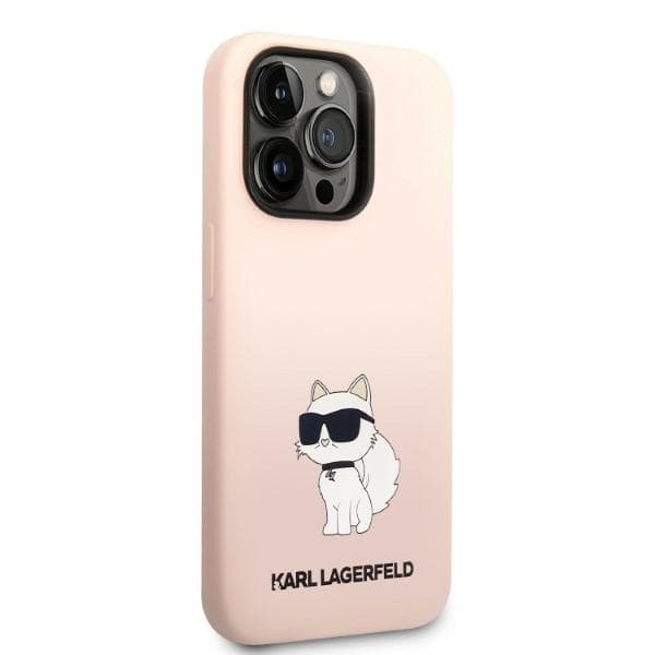 Karl Lagerfeld Silicone Choupette etui za iPhone 14 Pro 6.1" roza 4
