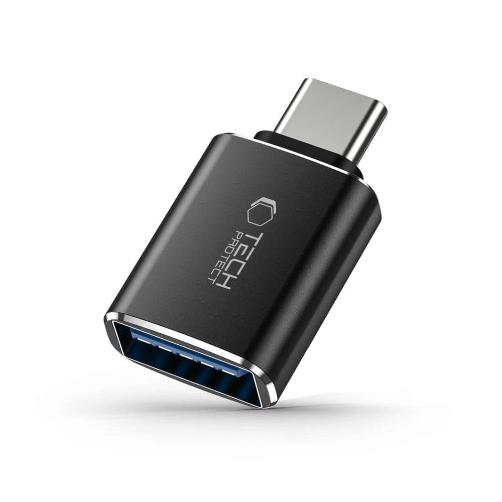 Adapter Tech-Protect UltraBoost USB-C (M) na USB-A (Ž) OTG - črn