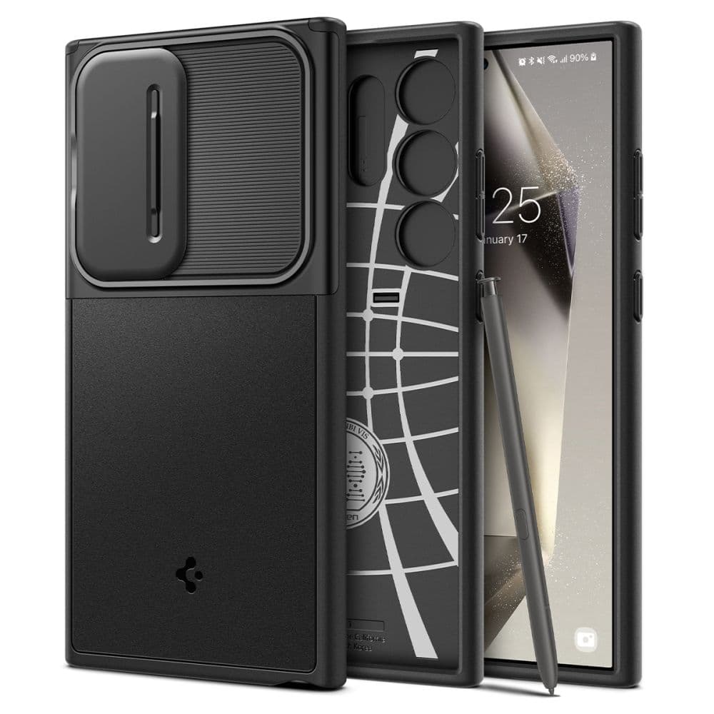 Spigen Optik Armor ovitek za Samsung Galaxy S24 Ultra - črn