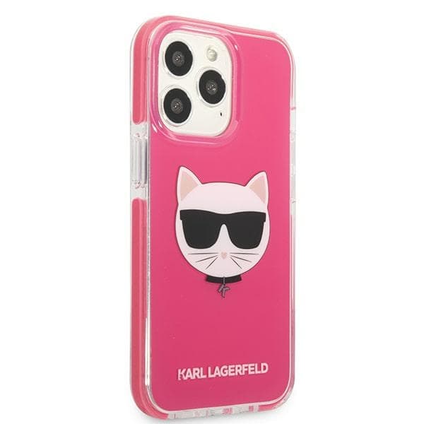 Etui Karl Lagerfeld Choupette Head za iPhone 13 Pro Max - fuksijni 4