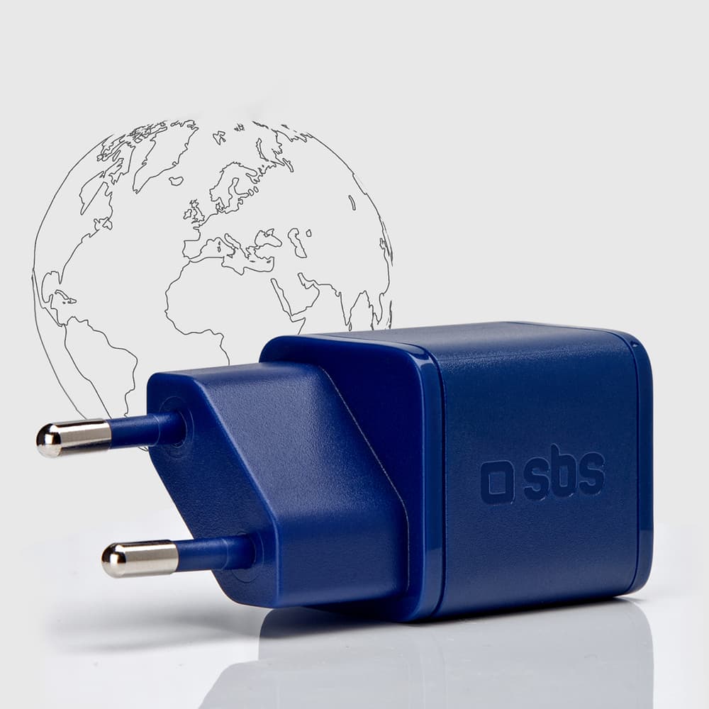 SBS 20W GaN stenski polnilnik s Power Delivery - moder 4