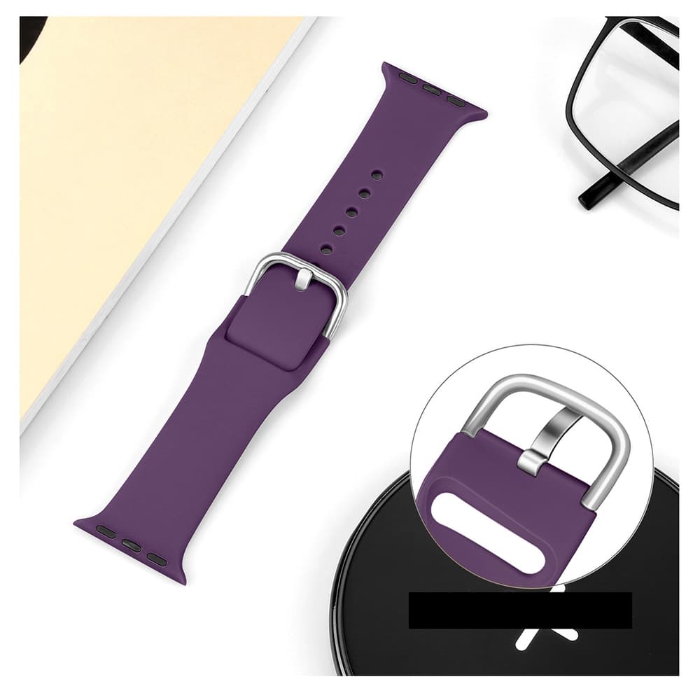 Silikonski pašček APS za Apple Watch 38/40/41mm - mentol 3