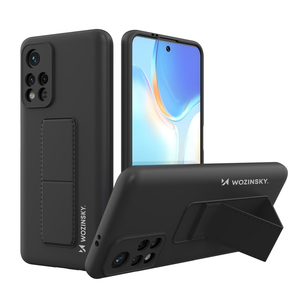 Wozinsky Kickstand ovitek za Xiaomi Redmi 10 - črn