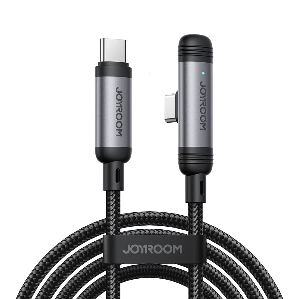 Joyroom S-A56 EnjoyX Series 90° USB-C - USB-C kabel 60W 1.2m - črn