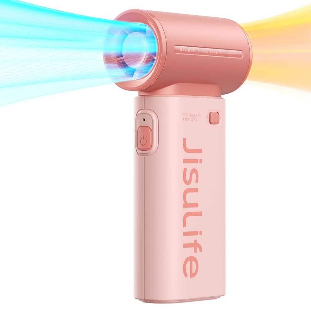 Jisulife ročni ventilator Life9, 5000mAh, roza 2