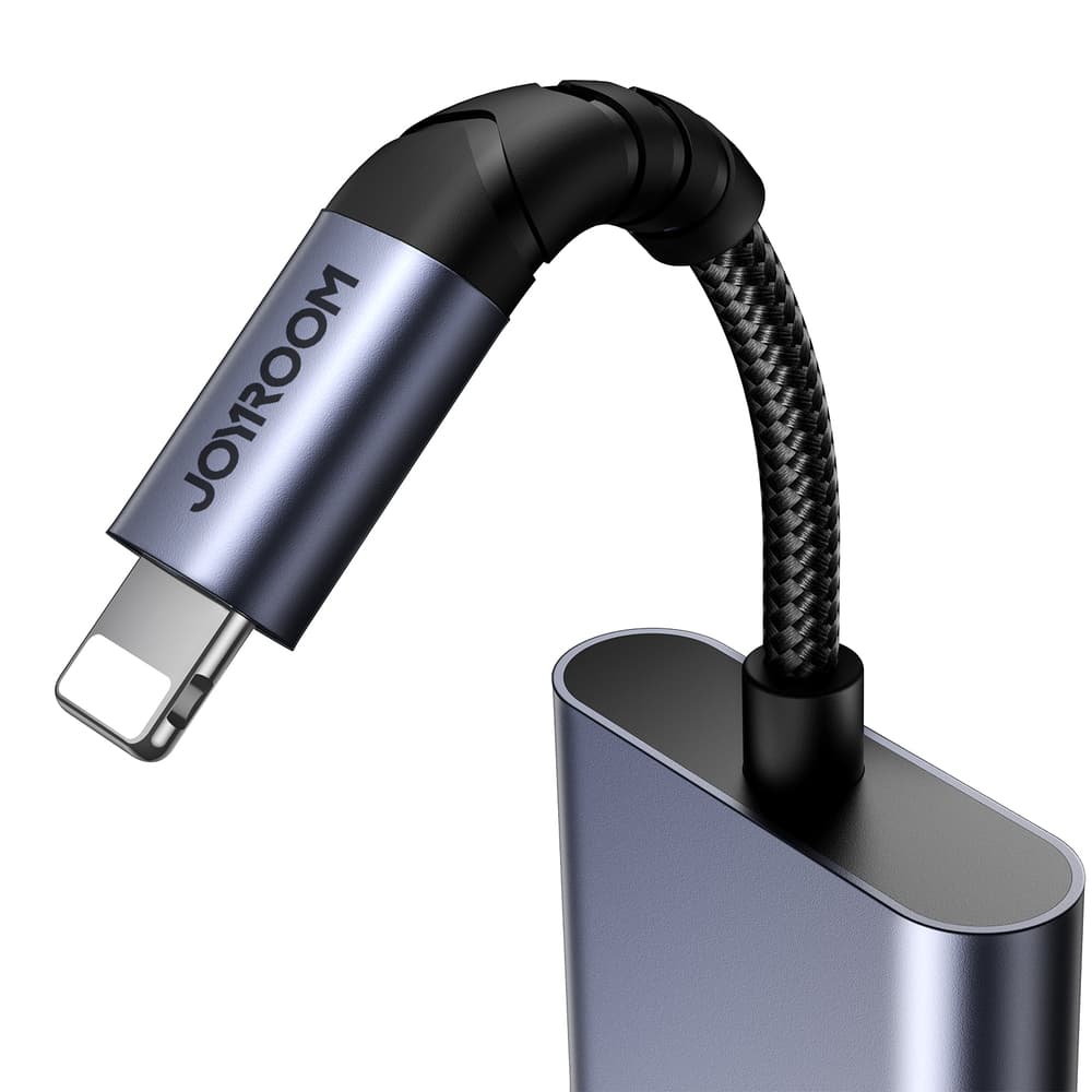 Joyroom SY-L02 Lightning na 2x Lightning DAC adapter 2v1 - črn 6