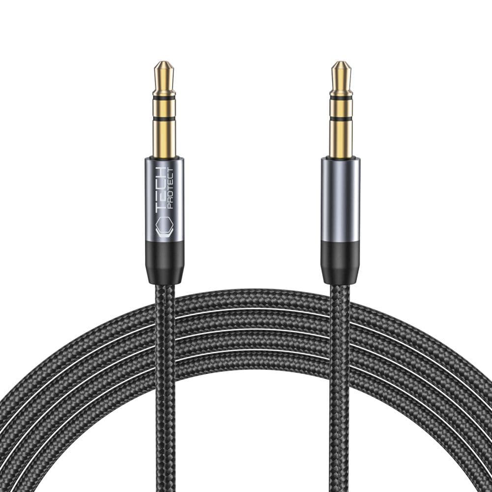 Tech-Protect UltraBoost kabel 3.5mm / 3.5mm 1.5m - črna