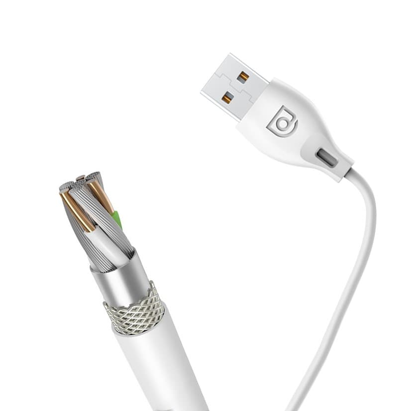 Dudao L4M kabel Micro USB, 2.4A, 2m, bel 7