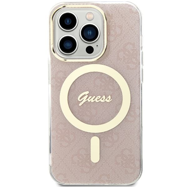 Guess IML 4G MagSafe etui za iPhone 15 Pro - roza 3