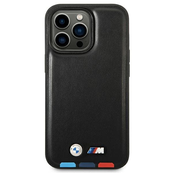 BMW ovitek za iPhone 14 Pro Max 6.7" (usnjeni, črn) 3