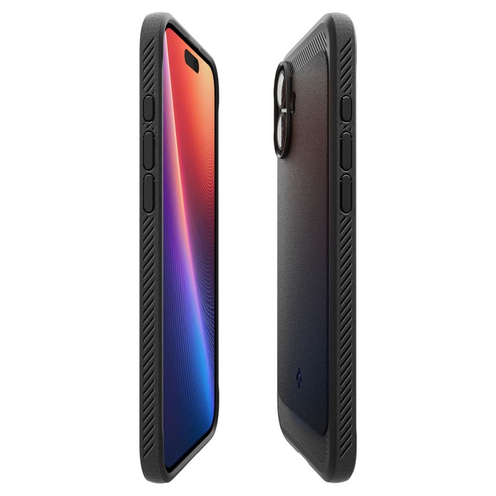 Pritrden ovitek Spigen Rugged Armor MagSafe za iPhone 16 - črn 7