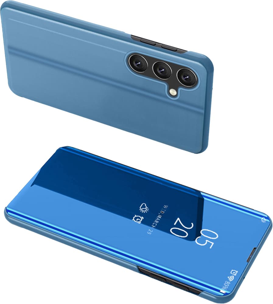 Hurtel Clear View Case etui za Samsung Galaxy A24 4G s preklopnim ovitkom, moder