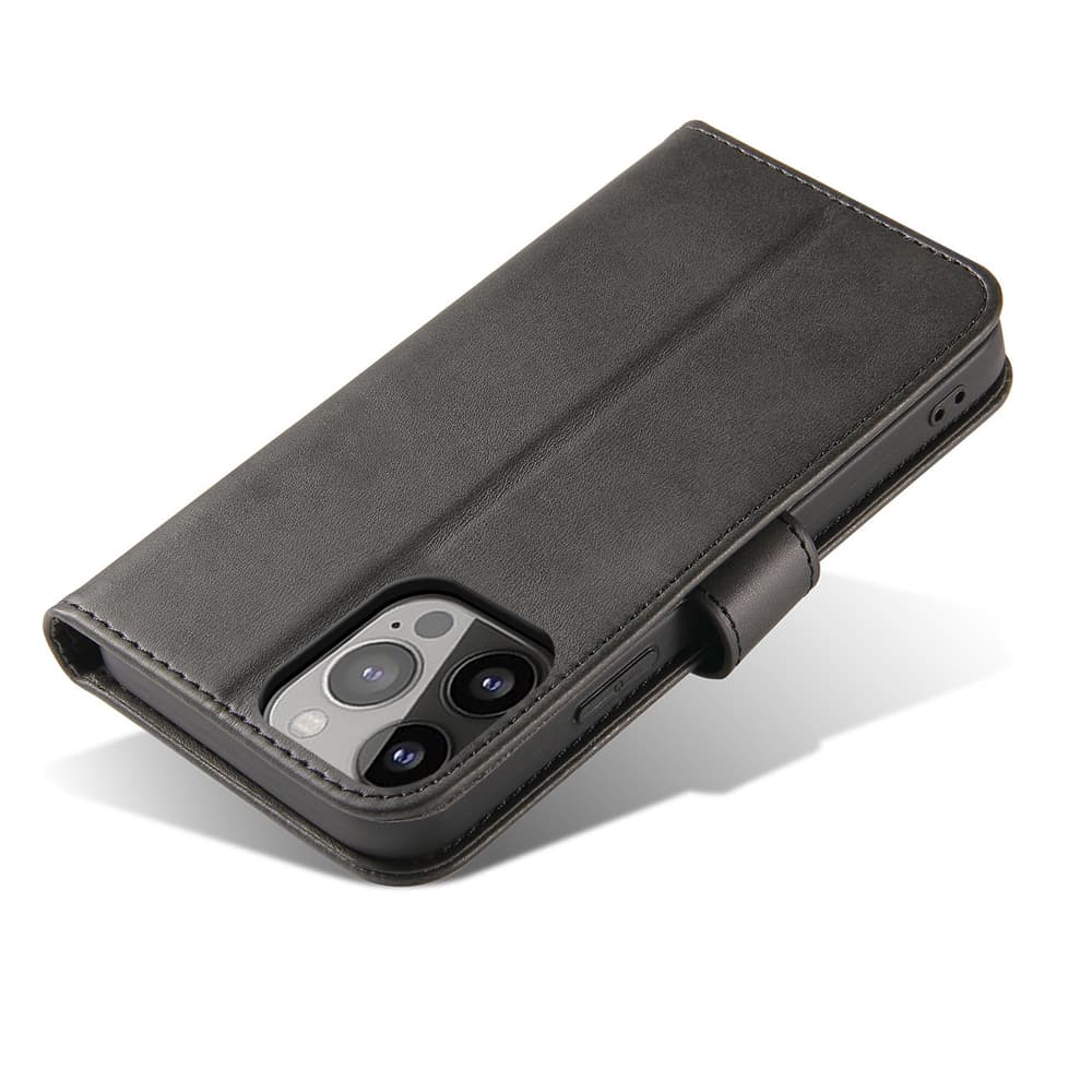 Etui denarnica z oporo za iPhone 15 Pro Magnet Case - črn 6