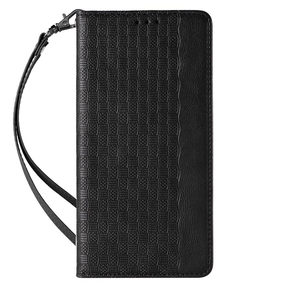 Ovitek Magnet Strap Case za iPhone 13 Pro (denarnica, vrvica), črni 4