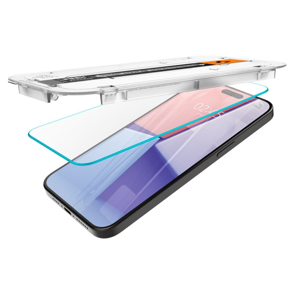 Spigen Steklo Glas.tR EZ Fit za iPhone 15 Pro (2 kosa) 6