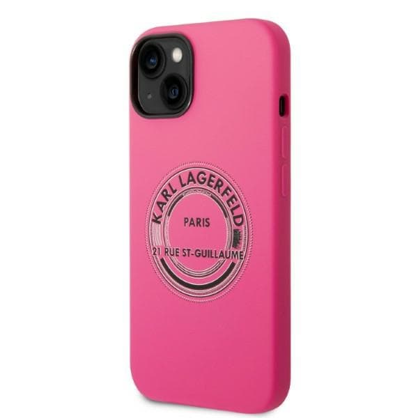 Ovitek Karl Lagerfeld Silicone RSG za iPhone 14 Plus, roza 2