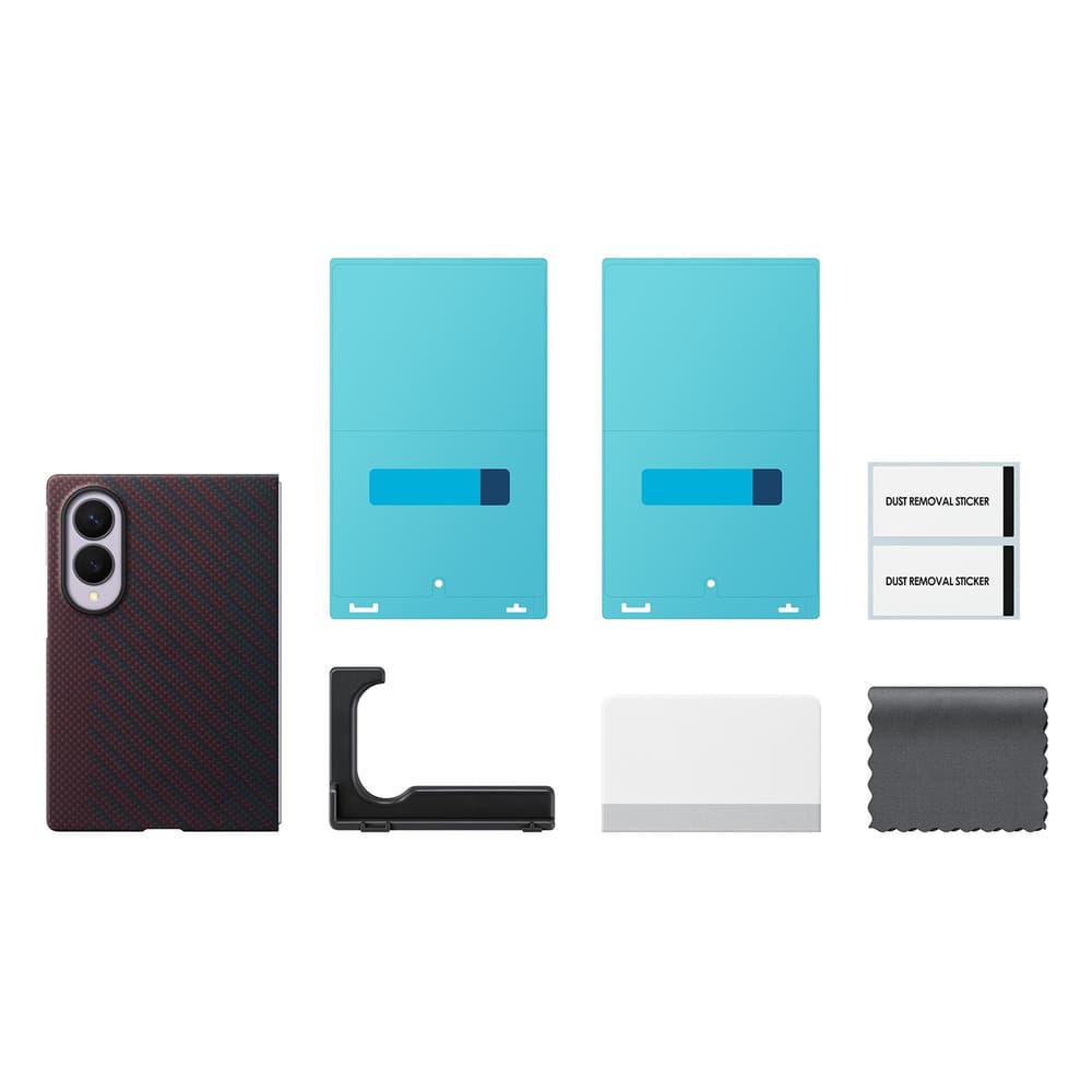 Samsung Carbon Magnet ovitek za Galaxy Z Fold 8, rdeč 5