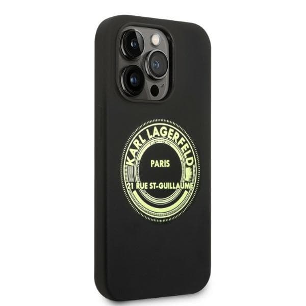 Ovitek Karl Lagerfeld Silicone RSG za iPhone 14 Pro, črn 4