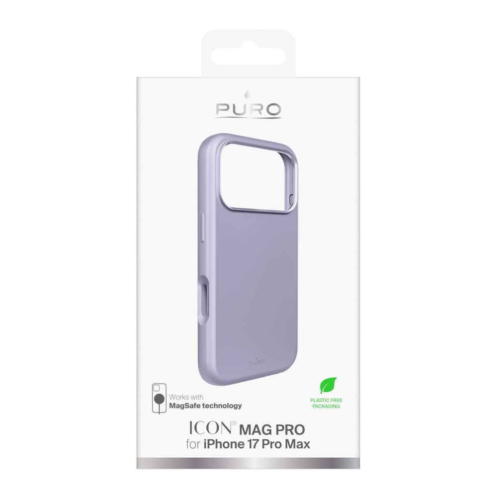 Puro Icon Mag Pro silikonska maska za iPhone 17 Pro Max, MagSafe, roza 2