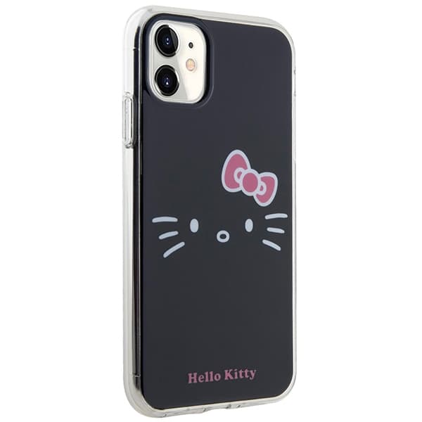 Hello Kitty ovitek IML Kitty Face za iPhone 11 / Xr - črn 4