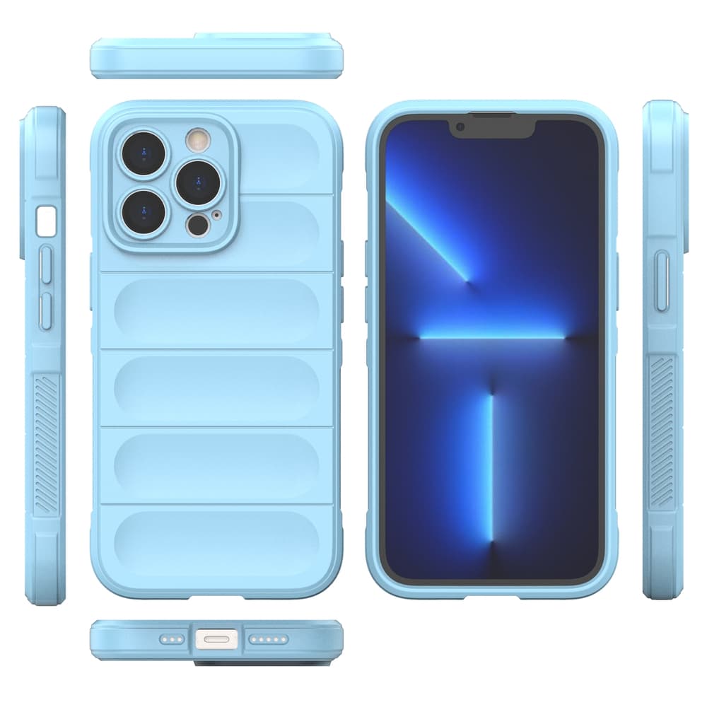 Magic Shield ovitek za iPhone 13 Pro - svetlo moder 8