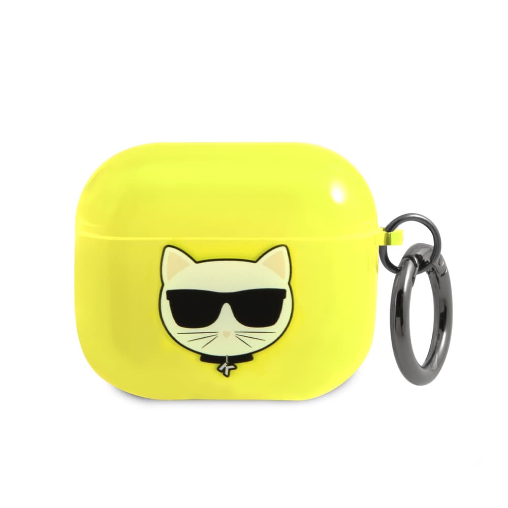 Ovitek Karl Lagerfeld Choupette za AirPods 3 - rumena