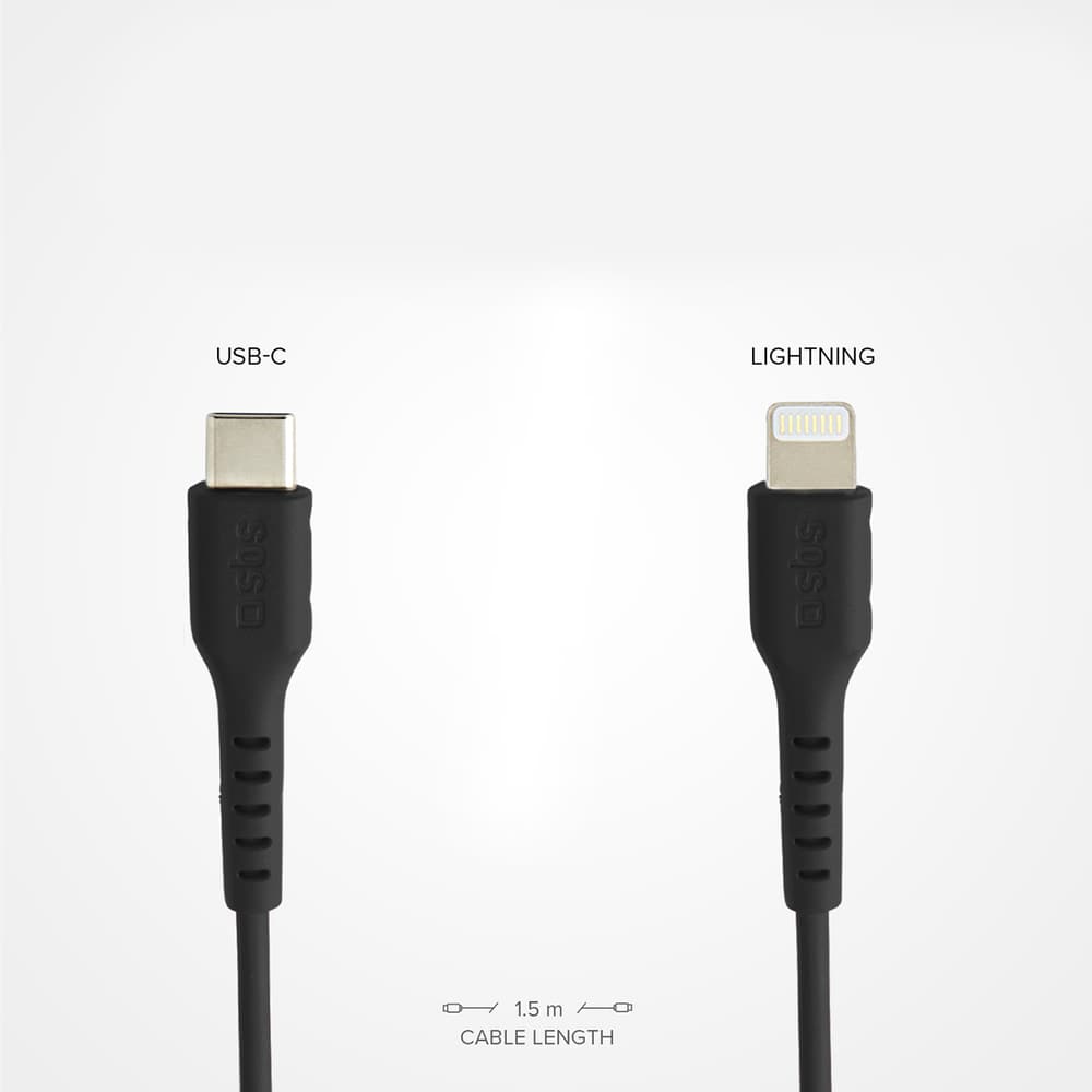 SBS kabel USB-C - Lightning 1m - črn 4