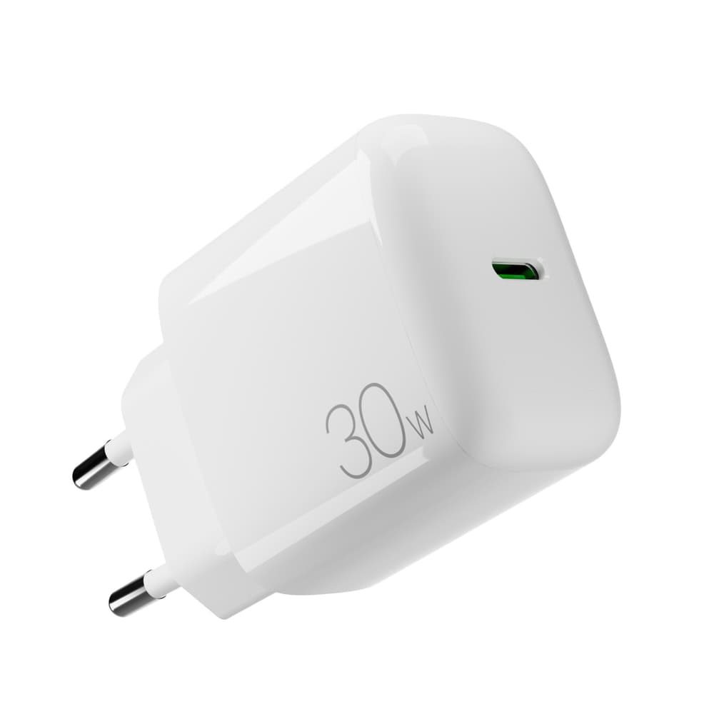 Puro PROLITE 30W USB-C stenski polnilnik, bel 6
