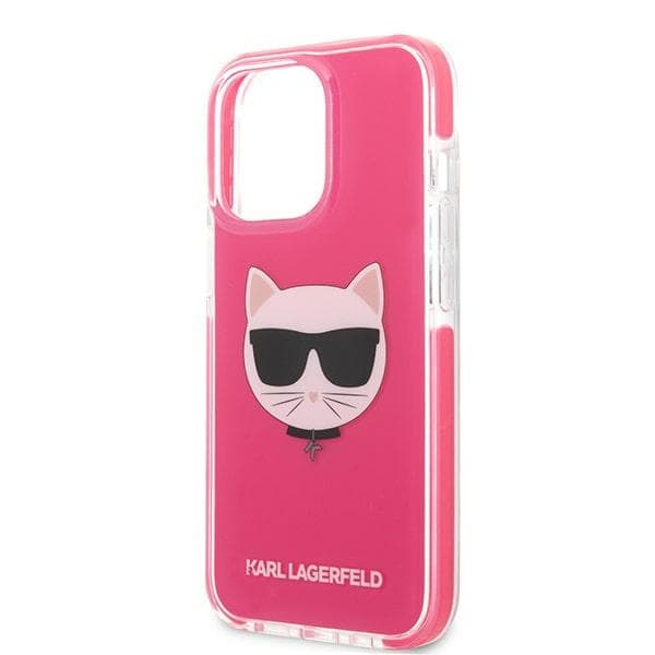 Etui Karl Lagerfeld Choupette Head za iPhone 13 Pro Max - fuksijni 6