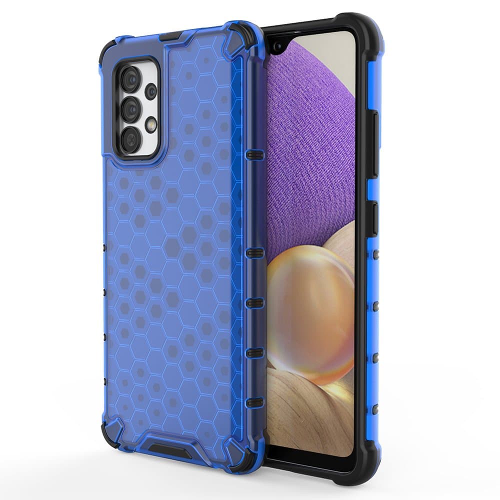 Hurtel Honeycomb ovitek za Samsung Galaxy A03s - modra