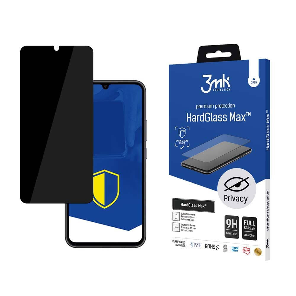 3mk HardGlass Max Privacy™ kaljeno steklo za Samsung Galaxy A34 5G