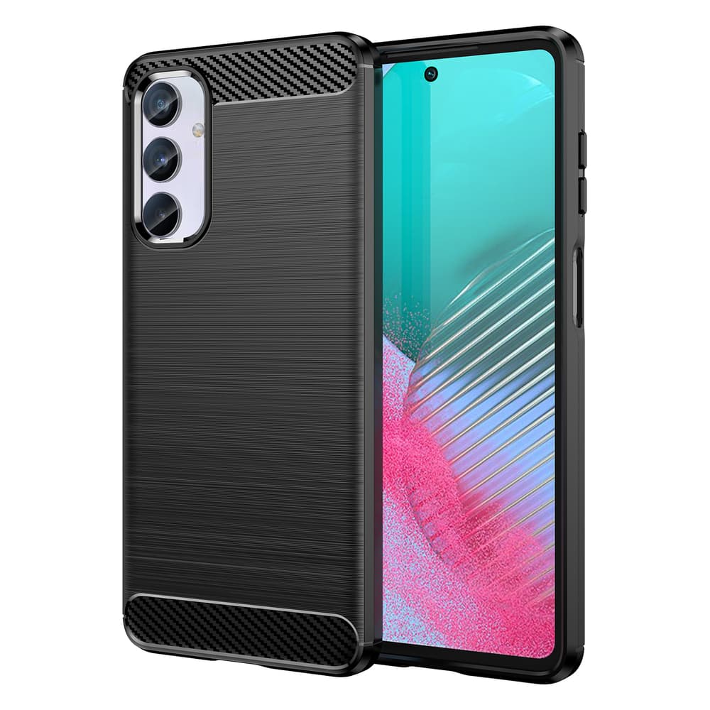Fleksibilen ovitek Carbon Case za Samsung Galaxy M54 - črn