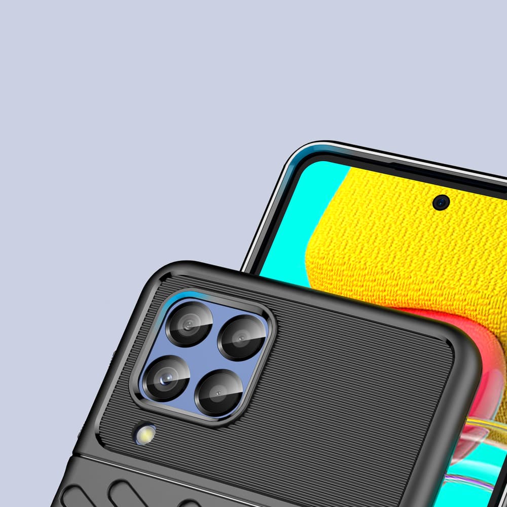 Thunder Case ojačano ovitek za Samsung Galaxy M53 5G, črn 6