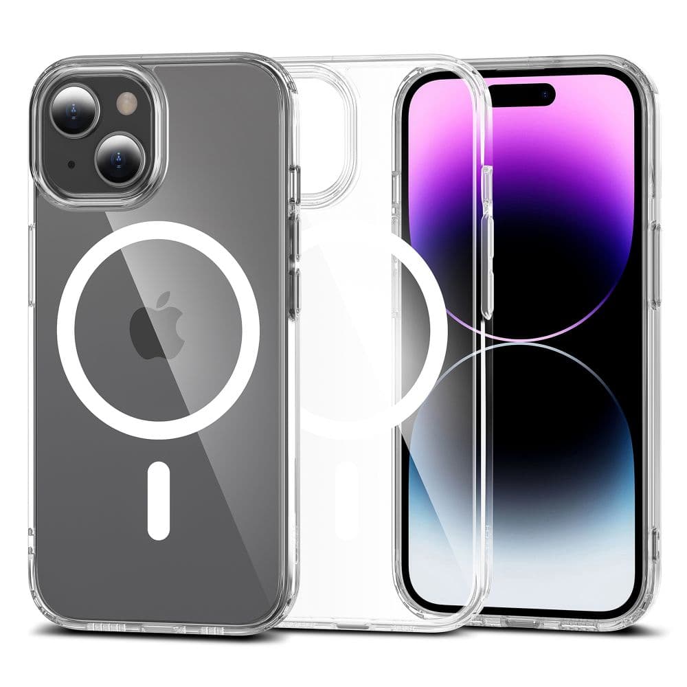 Ovitek Tech-Protect FlexAir Hybrid MagSafe za iPhone 15 - prozoren