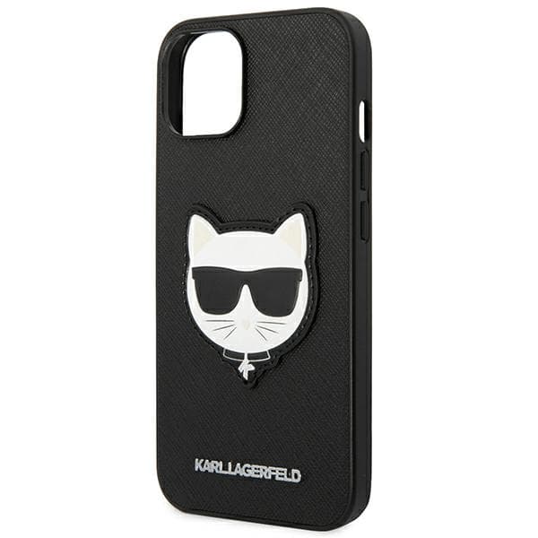 Karl Lagerfeld Saffiano Choupette ovitek za iPhone 14 Plus - Črna 6