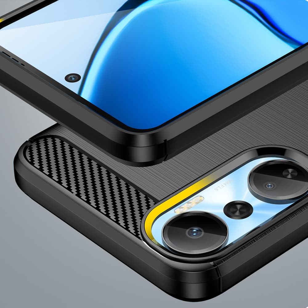 Carbon Case ovitek za Infinix Hot 20 (črn) 6