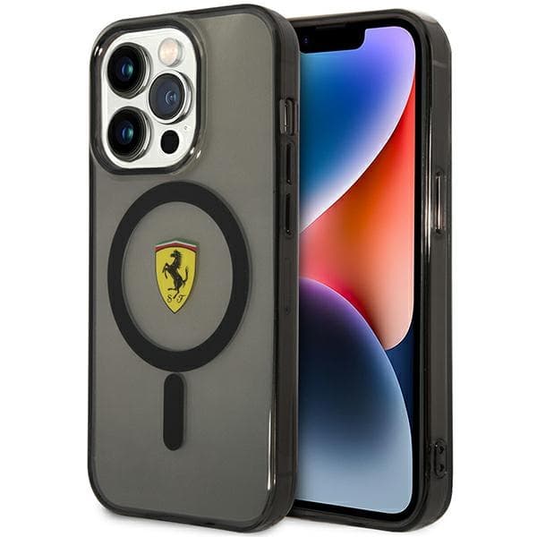 Ferrari FEHMP14LUKK etui za iPhone 14 Pro 6.1" črn/črn Magsafe