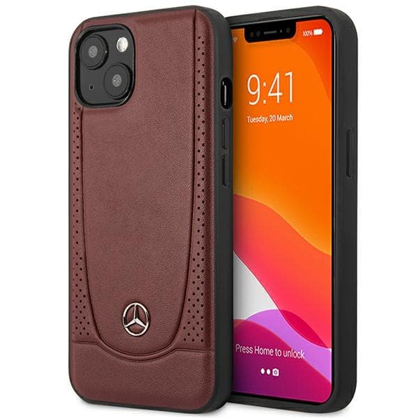 Mercedes MEHCP15SARMRE ovitek za iPhone 15 (6.1") - rdeč, Leather Urban Bengale