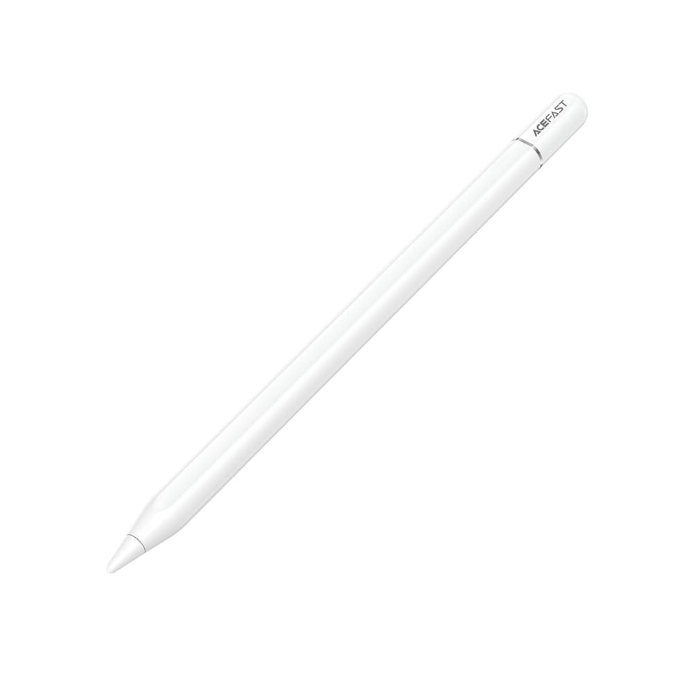 Acefast V3 kapacitivno pisalo za iPad z brezžičnim polnjenjem in 2 zamenljivima konicama - belo
