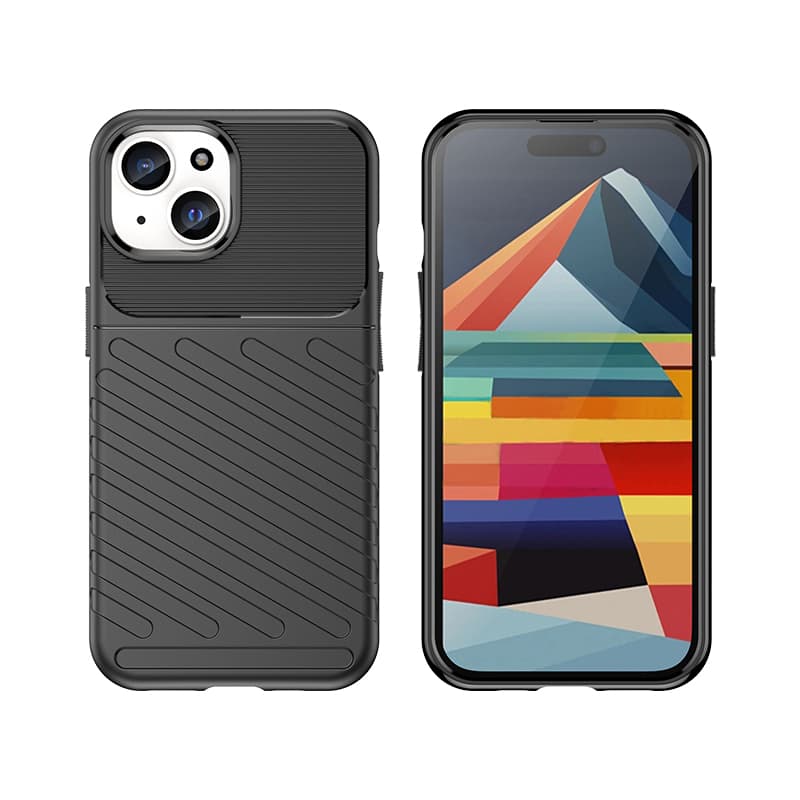 Oklepljen ovitek za iPhone 15 Hurtel Thunder Case - moder 4