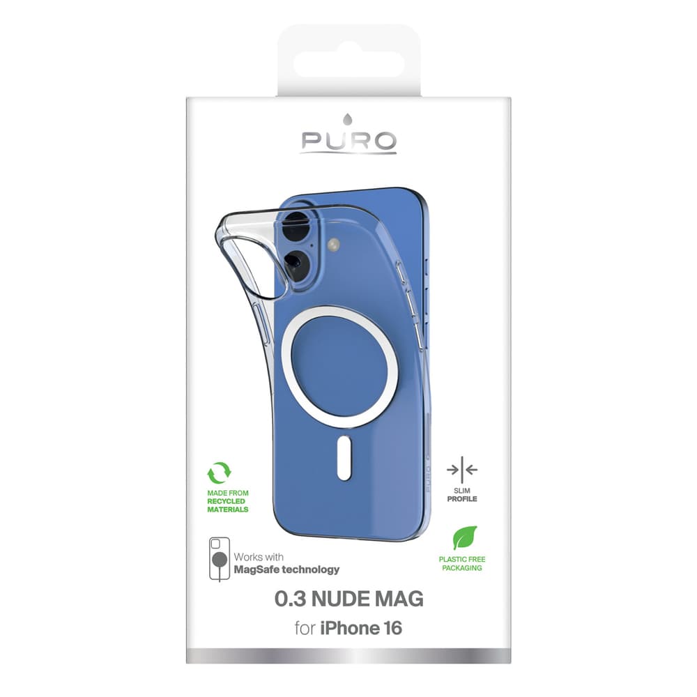 Puro 03 Mag MagSafe ovitek za iPhone 16 (prozoren) 3